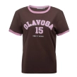 Koszulka damska T-shirt Olavoga Zelvora brązowa
