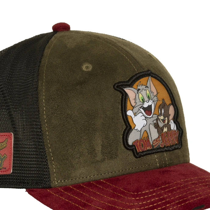 Czapka z daszkiem Capslab Looney Tunes Tom&Jerry khaki zielona
