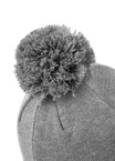 Czapka zimowa z pomponem Pit Bull Classic One Tone Boxing Beanie Bubble szara