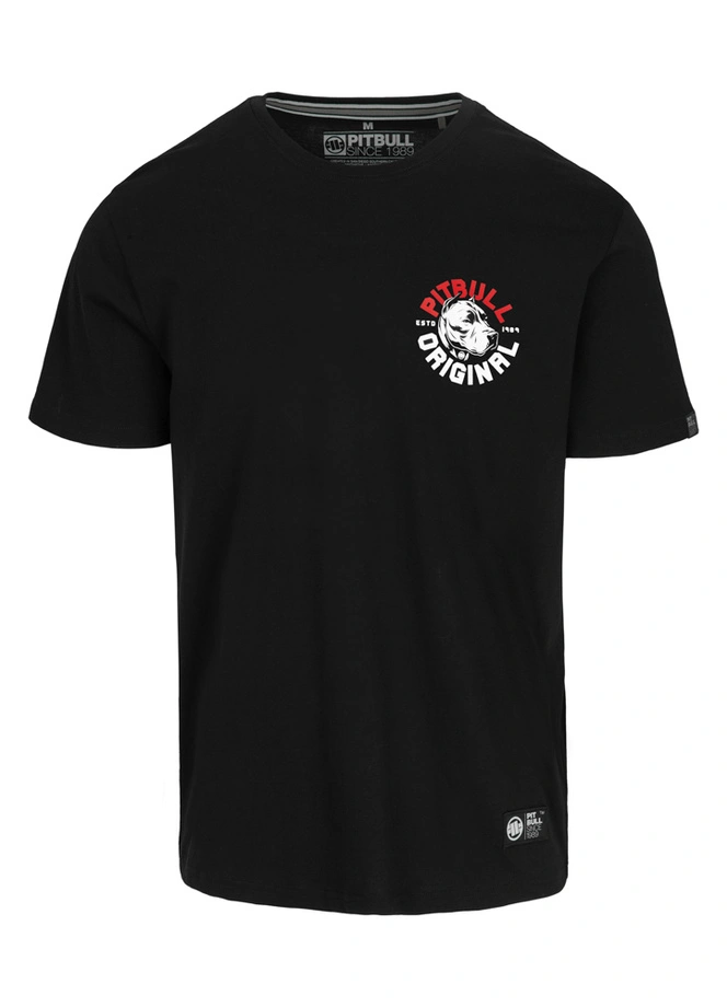 Koszulka męska T-Shirt Pit Bull Pitbull Dog SD czarna