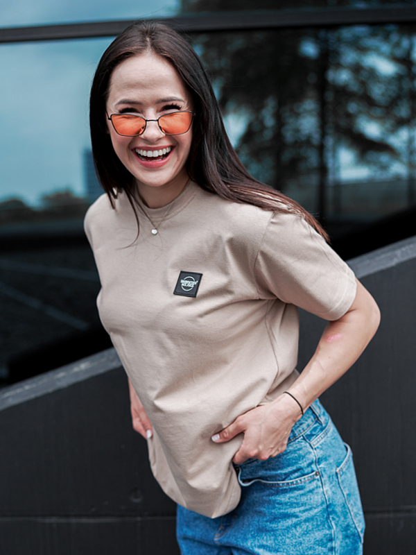 Koszulka męska t-shirt Środowisko Miejskie CLS Mini beżowa