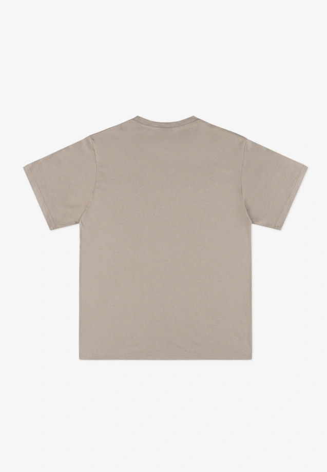Koszulka męska t-shirt Prosto Shield beżowa
