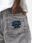 Spodnie męskie Jeans Super Baggy Jigga Wear New Outline szare