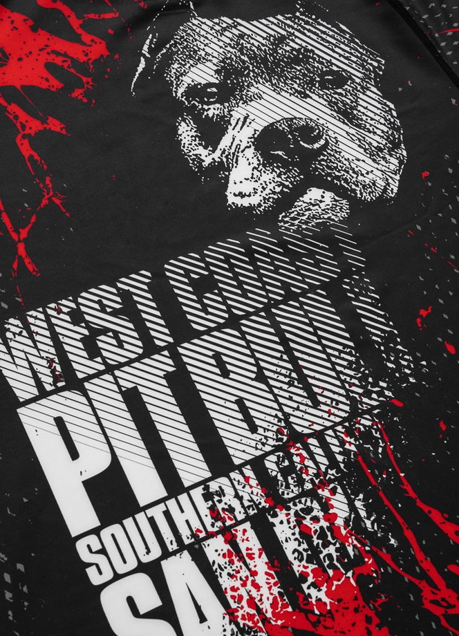 Koszulka męska rashguard Pit Bull Pitbull Longsleeve Blood Dog II 24 czarna
