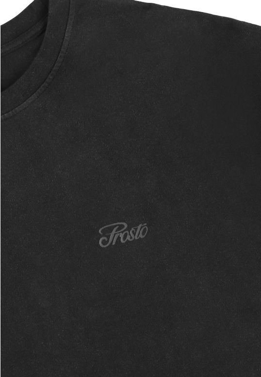 Koszulka męska t-shirt oversize Prosto Hex grafitowa czarna