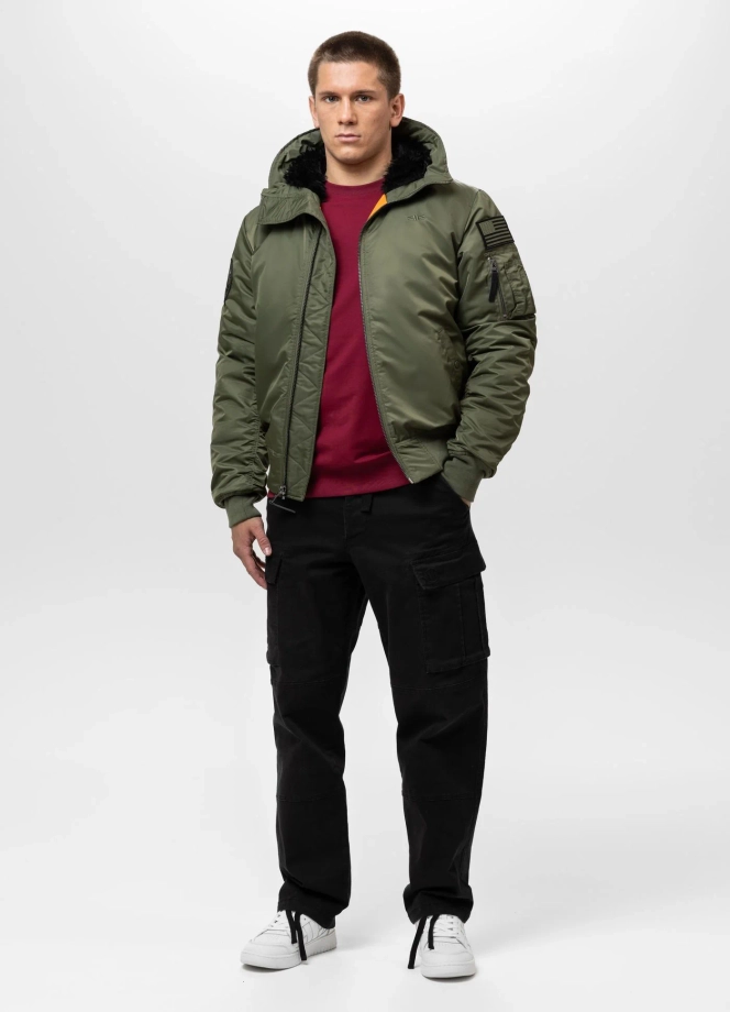Kurtka zimowa męska Pit Bull Bomber Encino 25 zielona
