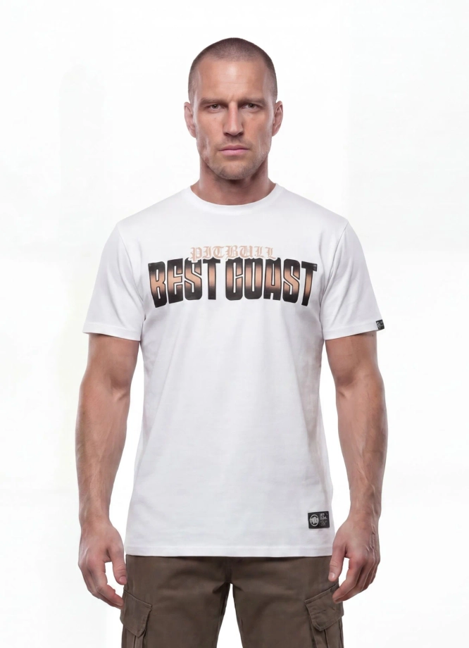 Koszulka męska T-Shirt Pit Bull Best Coast biała