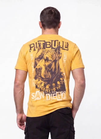 Koszulka męska T-Shirt Pitbull West Coast Blacky żółty