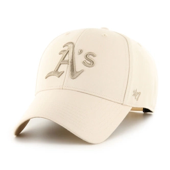 Czapka z daszkiem 47 Brand Oakland Athletics Cooperstown Natural kremowa