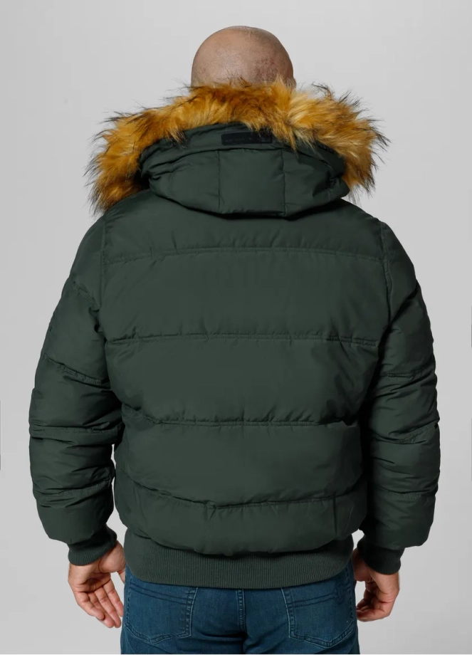 Kurtka zimowa męska Pit Bull Burnt Hooded Jacket zielona