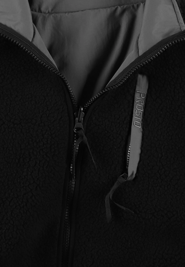 Kurtka męska dwustronna Prosto Sherpa Reverse szara/czarna