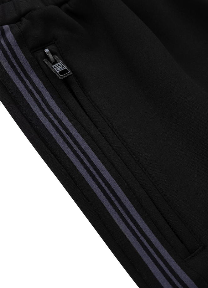 Spodenki szorty dresowe męskie Pitbull Oldschool Nelson czarne