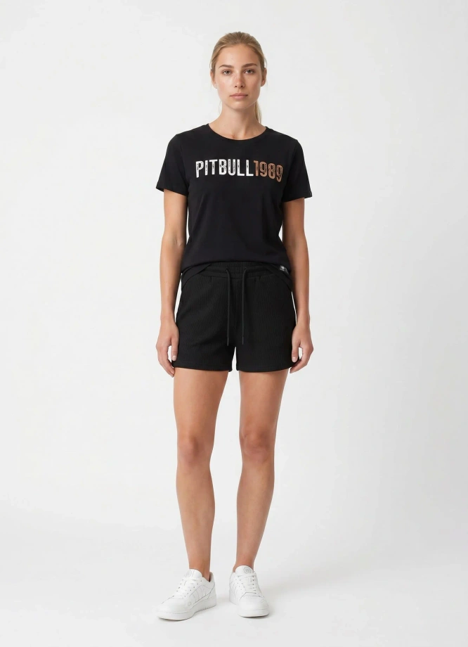 Koszulka t-shirt damska Pit Bull Beach Girl czarna