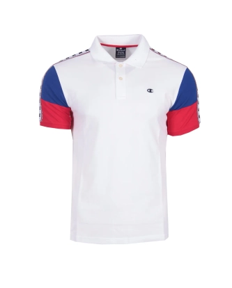 Koszulka męska Polo Champion lampas biała