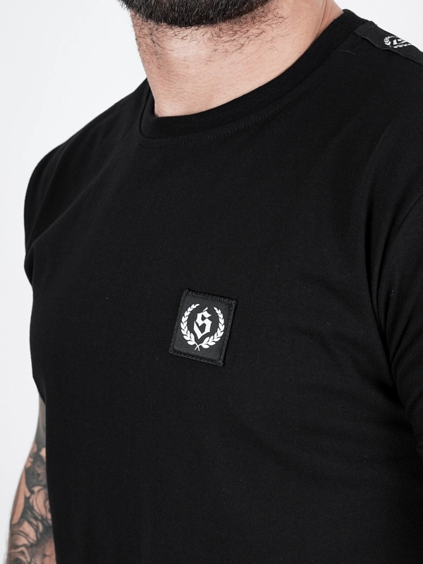 Koszulka męska t-shirt Środowisko Miejskie Laur lampas czarna