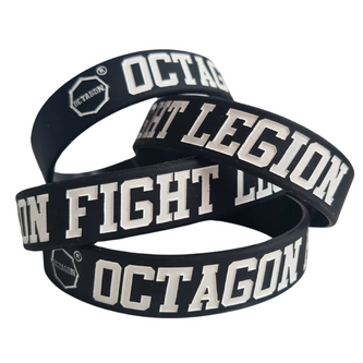 Opaska bransoletka silikonowa Octagon Fight Legion czarna