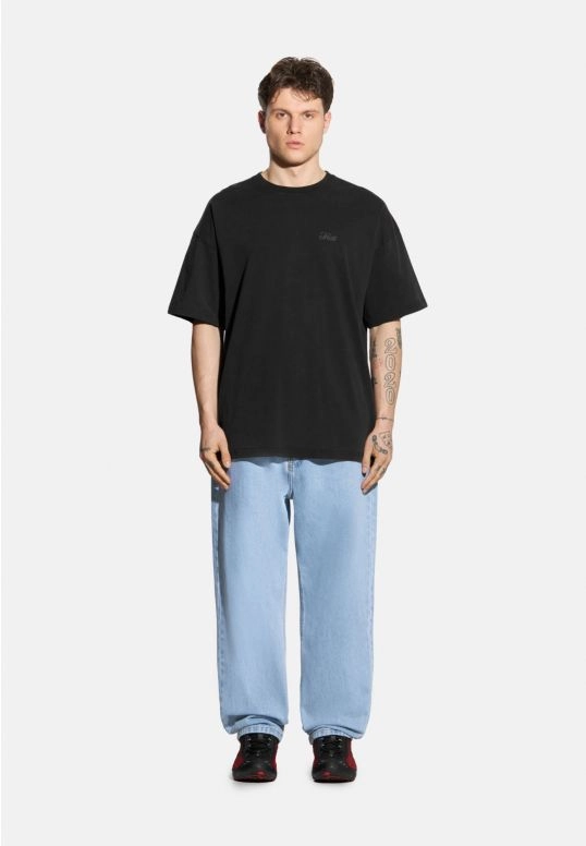 Koszulka męska t-shirt oversize Prosto Hex grafitowa czarna