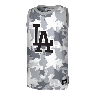 Koszulka męska tank top '47 Brand Los Angeles Dodgers Digital Star Future biało/zielona