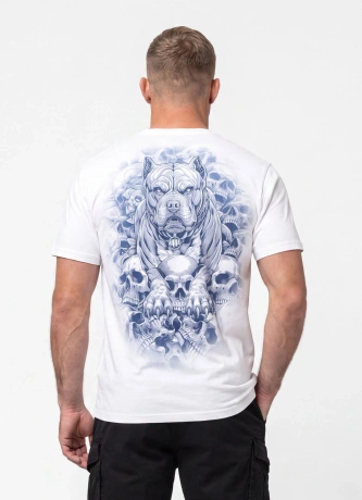 Koszulka męska T-Shirt Pitbull West Coast Guardian Angel biały