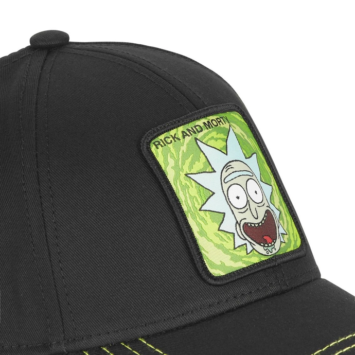 Czapka z daszkiem Capslab Rick & Morty Khaki Neon czarna