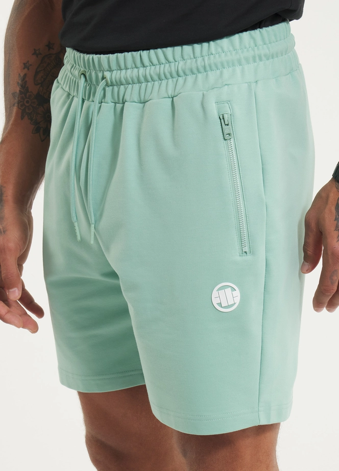 Spodenki szorty dresowe męskie Pitbull Nugget miętowe zielone