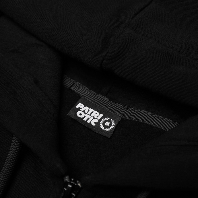 Bluza męska z kapturem Zip Patriotic CLS Mini App hooded czarna