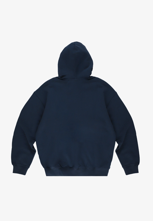 Bluza męska z kapturem streetwear Prosto Big Log granatowa