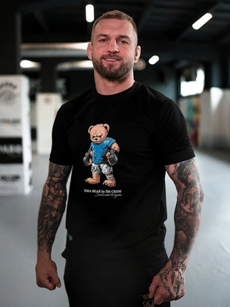 Koszulka męska t-shirt Środowisko Miejskie MMA Bear czarna