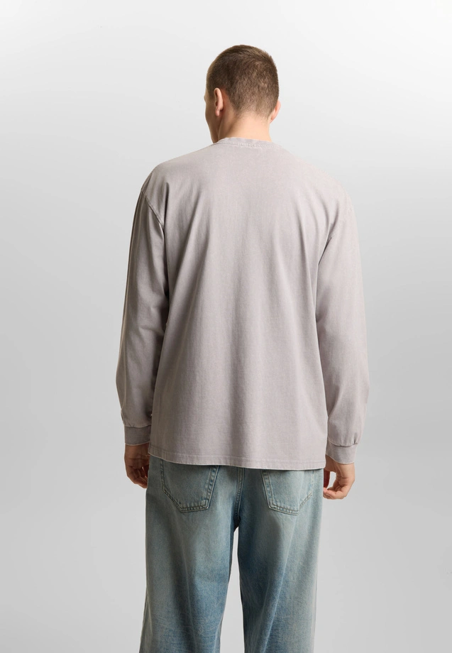 Koszulka longsleeve męski Prosto Splash Shield szara