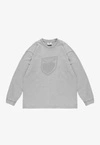 Koszulka longsleeve męski Prosto Splash Shield szara