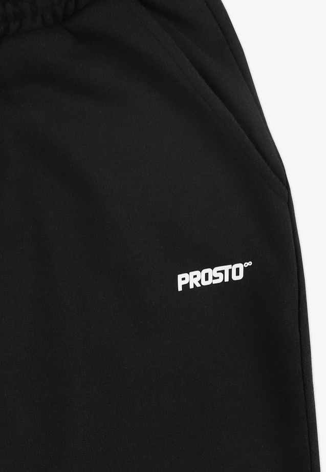 Spodnie dresowe męskie oversize Prosto Infinity czarne