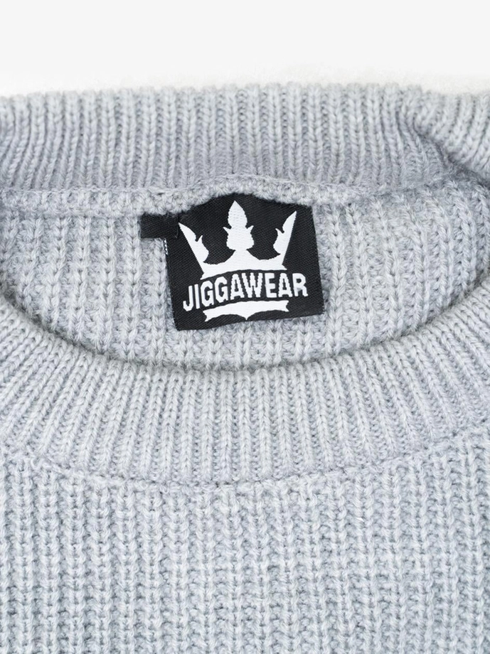 Sweter męski oversize Jigga Wear szary