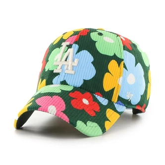 Czapka z daszkiem sztruksowa 47 Brand Los Angeles Dodgers Clean Up zielona 