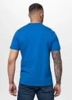 Koszulka męska T-Shirt Pitbull Logo Palms niebieska