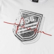 Koszulka męska T-shirt Dudek P56 Tętno Shield biały
