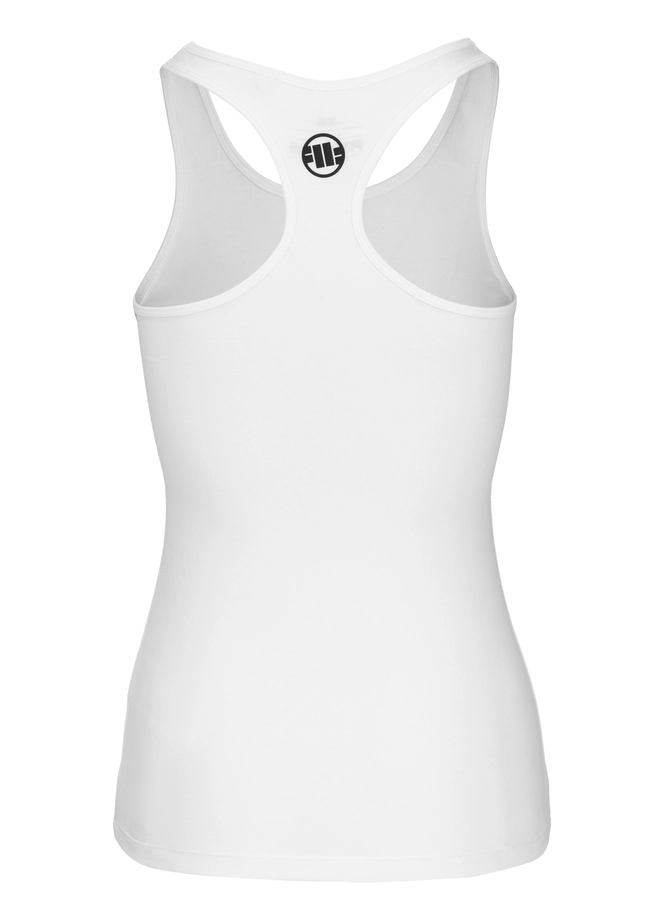 Koszulka Tank Top damski Pit Bull Pitbull R biała