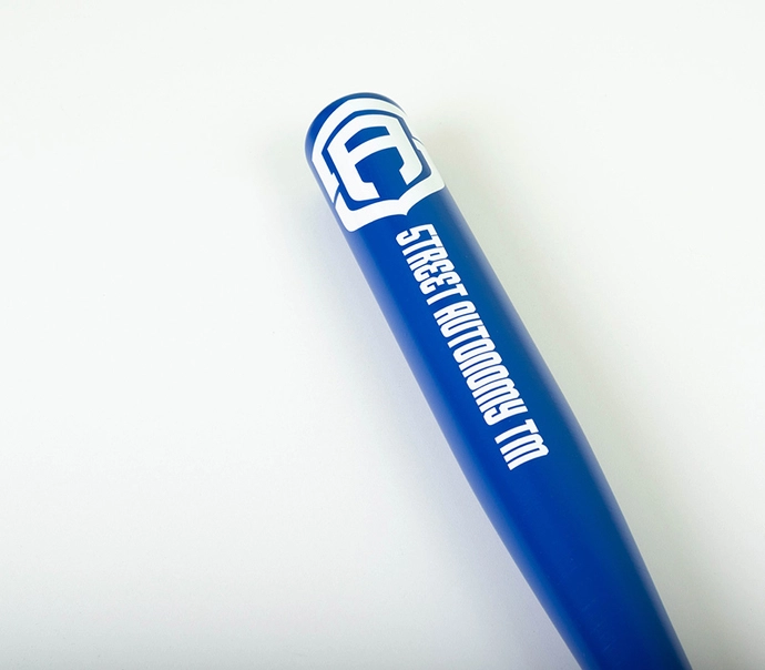 Kij bejsbolowy drewniany Street Autonomy WRITE niebiesko/biały DRUGI GATUNEK