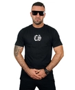 Koszulka męska T-shirt Ciemna Strefa Biały Gotyk czarna