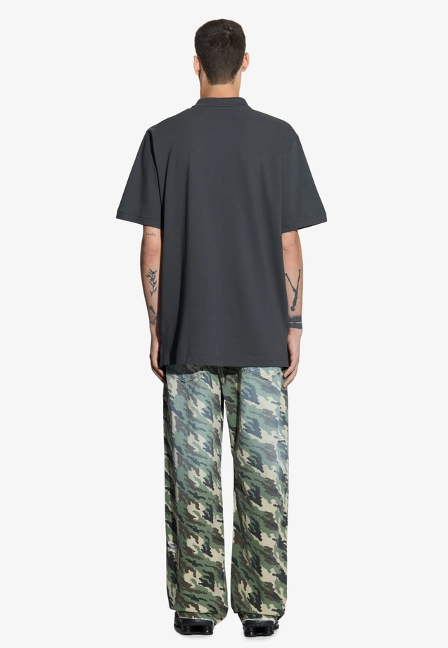 Koszulka męska Polo Prosto Lior grafitowa