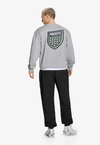 Bluza męska oversize Prosto Shield crewneck sprany szary