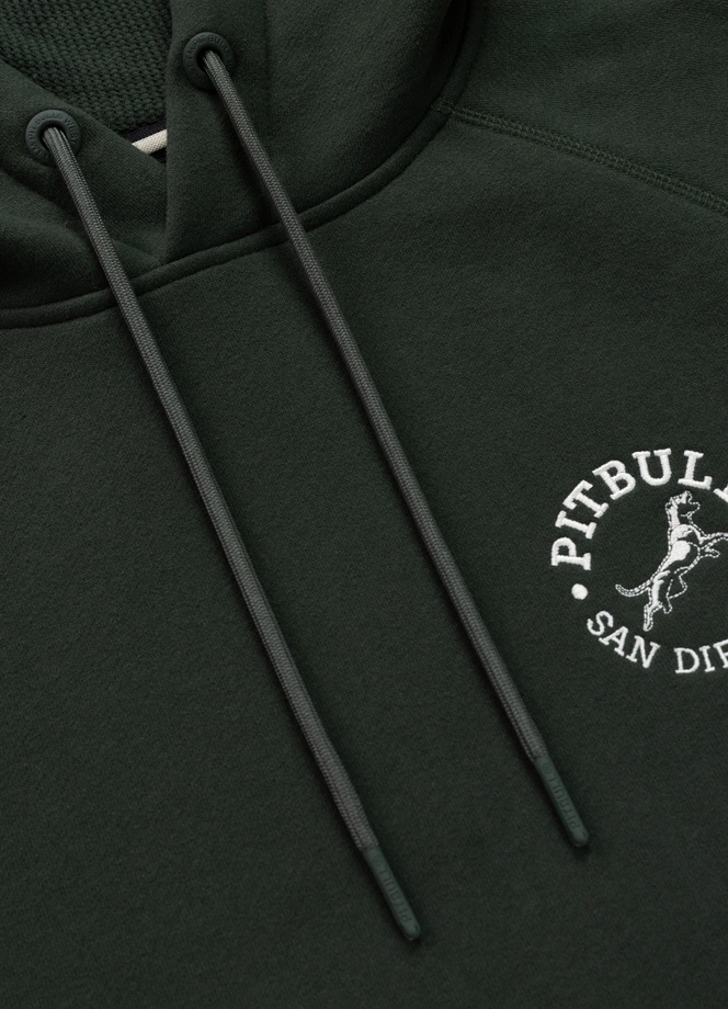 Bluza męska z kapturem Pit Bull San Diego CA ciemno zielona