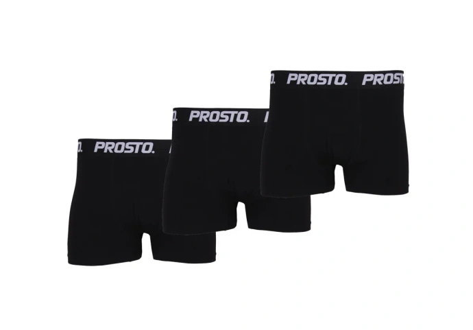 Bokserki męskie Prosto Klasyk zestaw 3Pack czarne