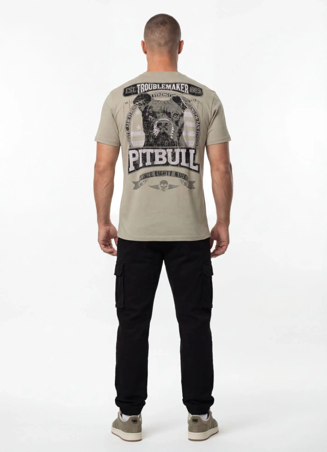 Koszulka męska T-Shirt Pitbull Troublemaker grey harbour