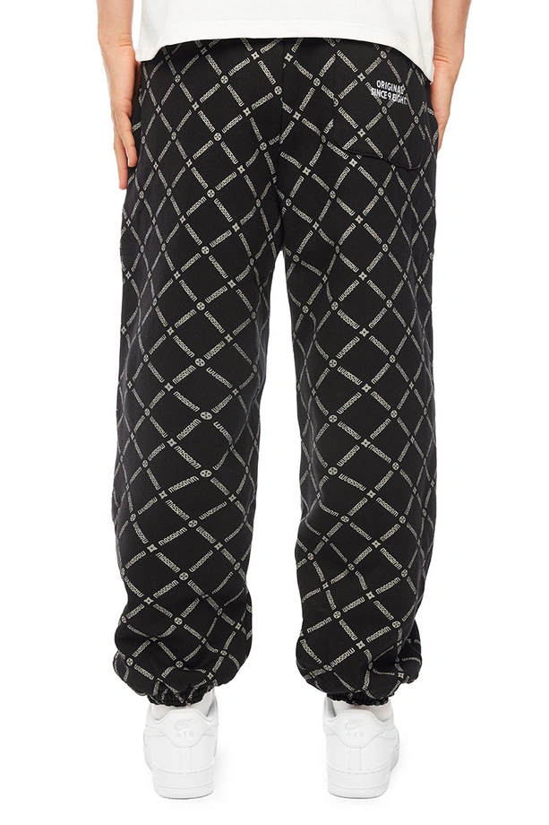 Spodnie dresowe męskie Baggy Mass DNM Monogram czarne