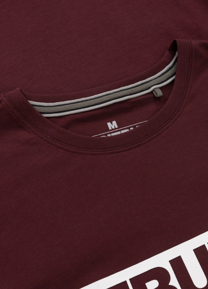 Koszulka męska T-Shirt Pit Bull Pitbull Hilltop 25 ciemno bordowa