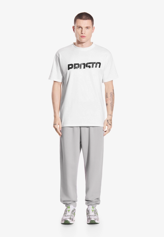 Spodnie dresowe męskie Prosto Big Log szare