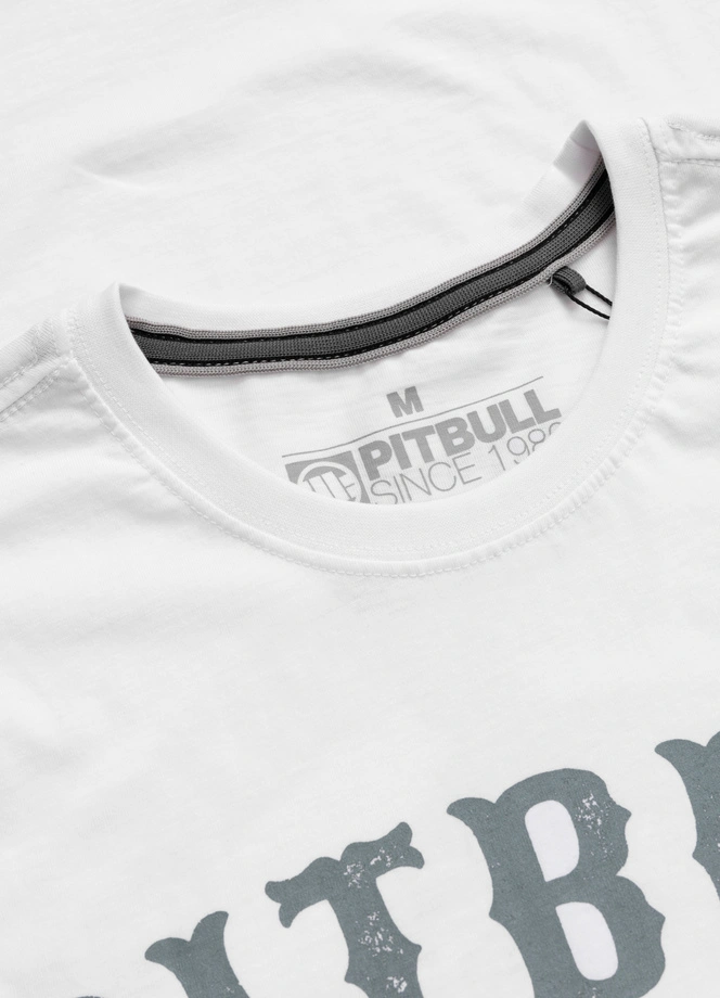 Koszulka męska T-Shirt Pit Bull Pitbull Strenght & Respect biała