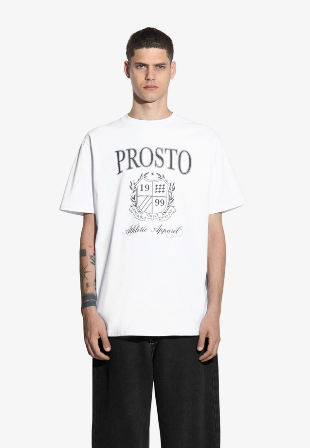 Koszulka męska t-shirt Prosto Plurt biała