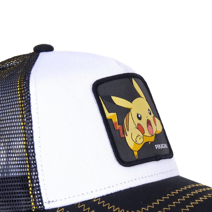 Czapka z daszkiem Capslab Pikachu biało/czarna