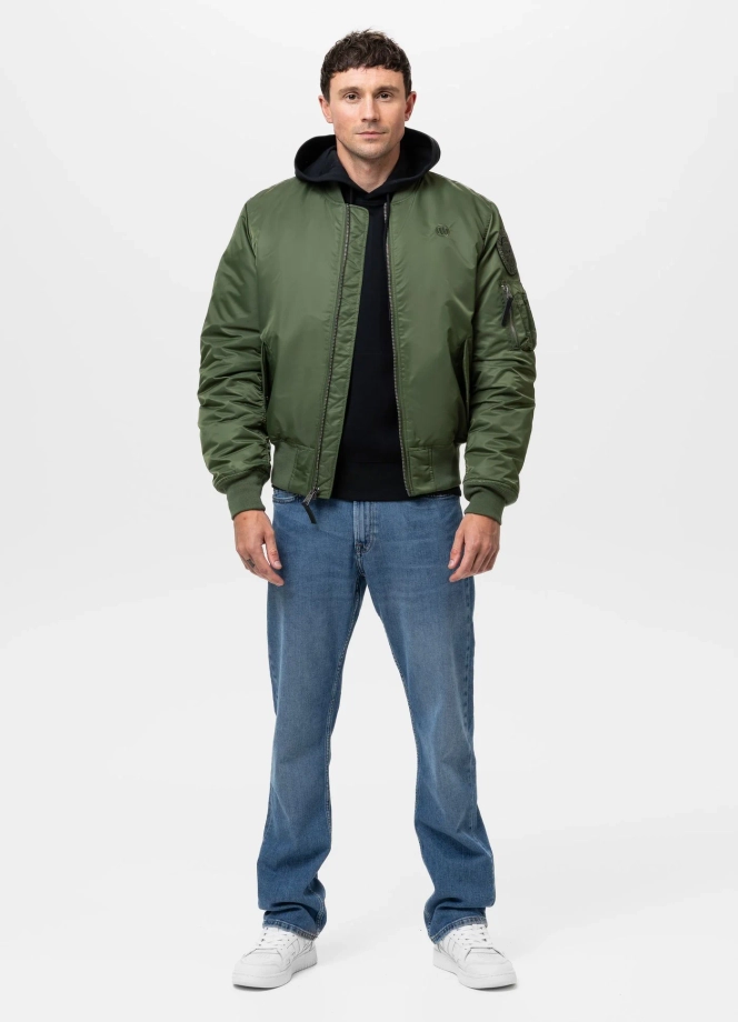 Kurtka męska przejściowa bomberka Pit Bull MA 1 Verano 25 oliwkowa